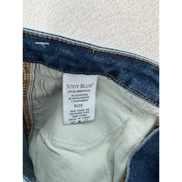 Judy Blue High Rise Slim Jeans Tummy Control 9 29 Johanna - Picture 5 of 12